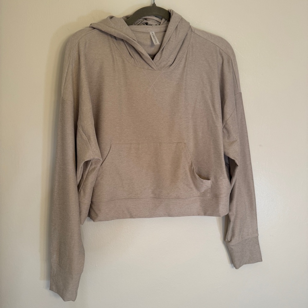 Fabletics Casual Beige Hoodie Top Size M